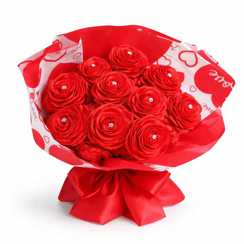 Ramo Love – 12 Rosas Rojas Pasión